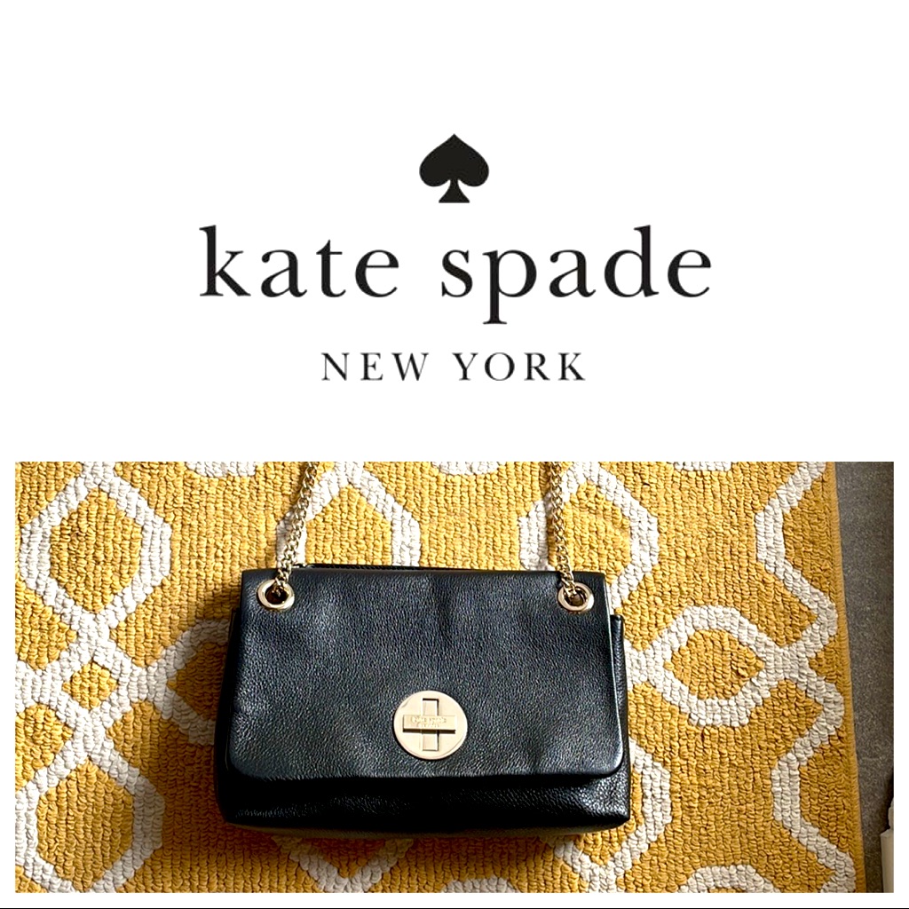 Kate Spade Black Leather Crossbody/ Handbag